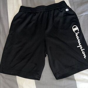 Champion Black Logo Shorts